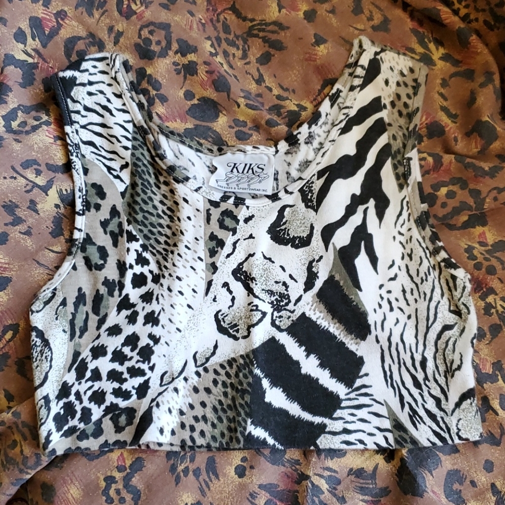 Animal Print Crop Top